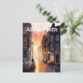 Amsterdam Nederland Holland Briefkaart (Staand voorkant)