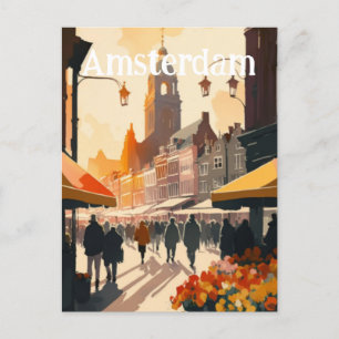 Amsterdam Nederland Holland Briefkaart