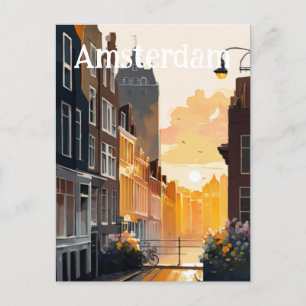 Amsterdam Nederland Holland Briefkaart
