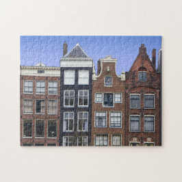 Amsterdam Nederland Holland Canal Homes Legpuzzel