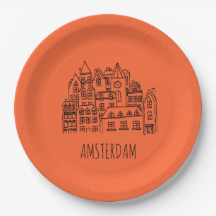 Amsterdam Nederland Holland City Souvenir Papieren Bordje