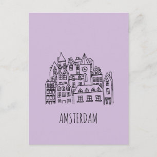 Amsterdam Nederland Holland City Souvenir Sinaasap Briefkaart