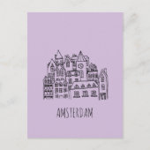 Amsterdam Nederland Holland City Souvenir Sinaasap Briefkaart (Voorkant)