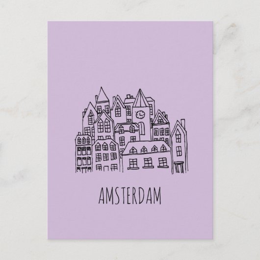 Amsterdam Nederland Holland City Souvenir Sinaasap Briefkaart (Voorkant)