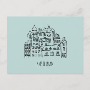 Amsterdam Nederland Holland City Souvenir Sinaasap Briefkaart