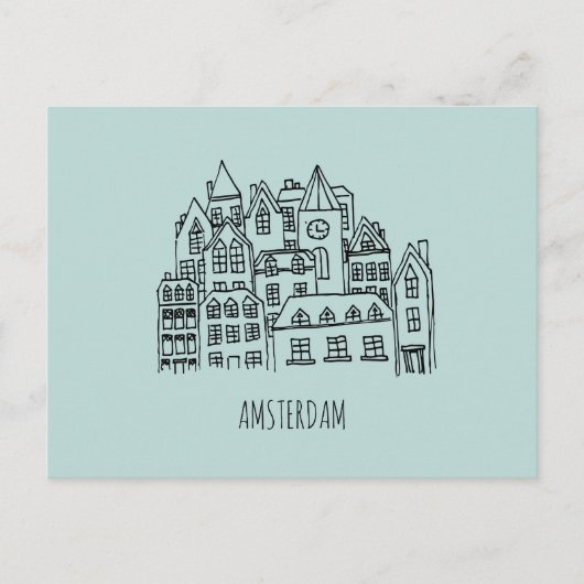 Amsterdam Nederland Holland City Souvenir Sinaasap Briefkaart (Voorkant)