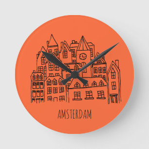 Amsterdam Nederland Holland City Souvenir Sinaasap Ronde Klok