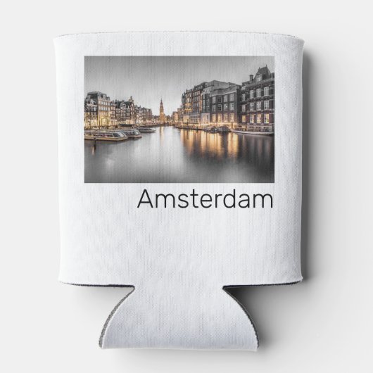 Amsterdam Nederland Holland Nederlands Souvenir Blikjeskoeler (Achterkant)