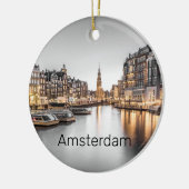 Amsterdam Nederland Holland Nederlands Souvenir Keramisch Ornament (Links)