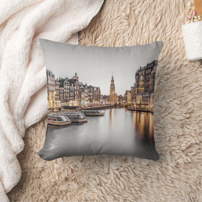 Amsterdam Nederland Holland Nederlands Souvenir Kussen (Deken)