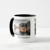 Amsterdam Nederland Holland Nederlands Souvenir Mok (Voorkant links)