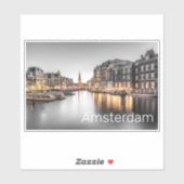 Amsterdam Nederland Holland Nederlands Souvenir Sticker (Vel)