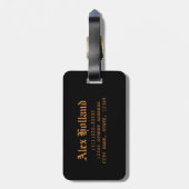 Amsterdam Nederland Holland  souvenir Bagagelabel (Achterkant verticaal)