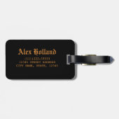 Amsterdam Nederland Holland  souvenir Bagagelabel (Achterkant horizontaal)