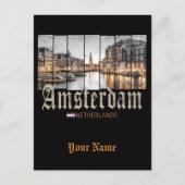 Amsterdam Nederland Holland souvenir Feestdagenkaart (Voorkant)
