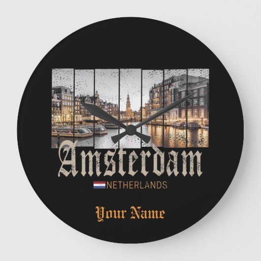 Amsterdam Nederland Holland  souvenir Grote Klok (Voorkant)