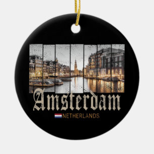 Amsterdam Nederland Holland  souvenir Keramisch Ornament