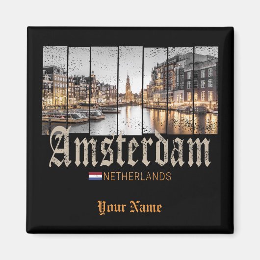 Amsterdam Nederland Holland  souvenir Magneet (Voorkant)