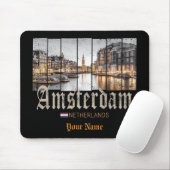 Amsterdam Nederland Holland souvenir Muismat (Met muis)