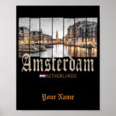 Amsterdam Nederland Holland  souvenir Poster (Voorkant)