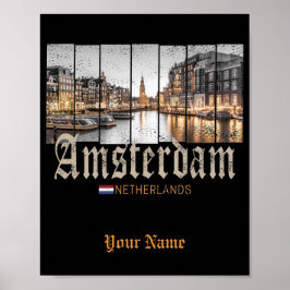 Amsterdam Nederland Holland souvenir Poster