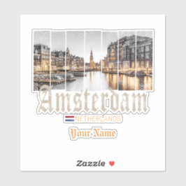 Amsterdam Nederland Holland souvenir Sticker