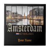 Amsterdam Nederland Holland souvenir Tegeltje (Voorkant)
