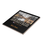 Amsterdam Nederland Holland  souvenir Tegeltje (Zijkant)