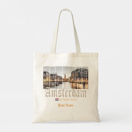 Amsterdam Nederland Holland  souvenir Tote Bag (Achterkant)