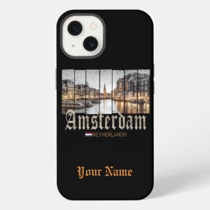 Amsterdam Nederland Holland vintage souvenir iPhone 13 Hoesje