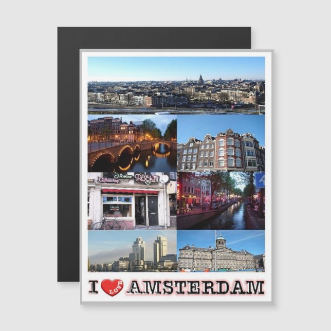 Amsterdam - Nederland - I Love - (Voorkant / Achterkant)