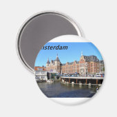 Amsterdam-Nederland—[kan.k] Magneet (Voorkant / Achterkant)