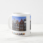 Amsterdam Nederland Kanaalhuizen Foto Koffiemok (Voorkant links)