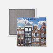 Amsterdam Nederland Kanaalhuizen Magneet (Voorkant / Achterkant)