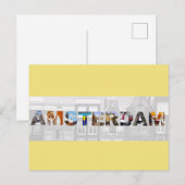 Amsterdam Nederland Kanaalhuizen Reisfoto's Briefkaart (Voorkant / Achterkant)