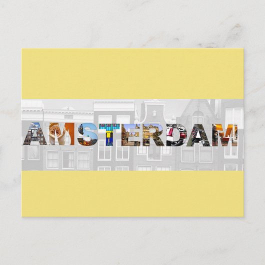 Amsterdam Nederland Kanaalhuizen Reisfoto's Briefkaart (Voorkant)