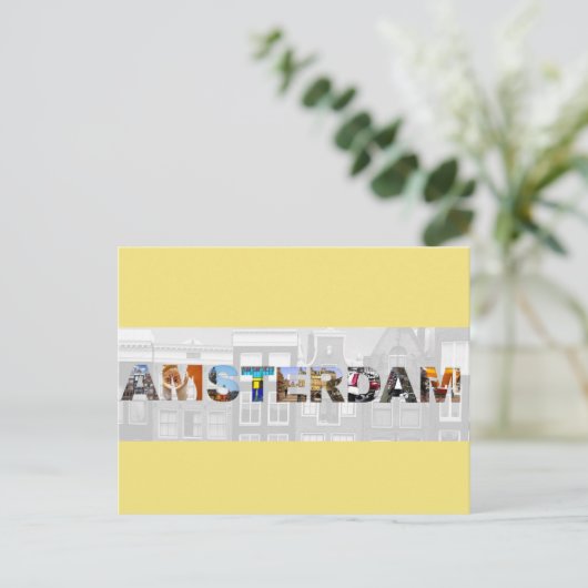 Amsterdam Nederland Kanaalhuizen Reisfoto's Briefkaart (Staand voorkant)