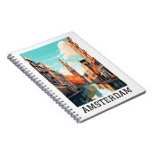 Amsterdam Nederland Kanaalreizen Notitieboek (Rechterzijde)