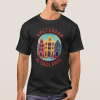 Amsterdam Nederland Kleurrijke huizen in nood