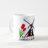 Amsterdam Nederland Koffiemok (Voorkant links)