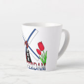 Amsterdam Nederland Latte Mok (Rechterhoek)