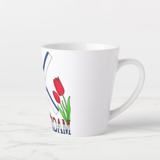 Amsterdam Nederland Latte Mok (Rechts)