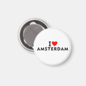 Amsterdam Nederland liefde stad hart als reizen Magneet (Voorkant / Achterkant)