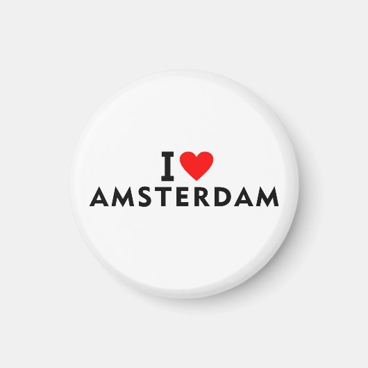 Amsterdam Nederland liefde stad hart als reizen Magneet (Voorkant)