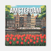 Amsterdam Nederland Magneet (Voorkant)