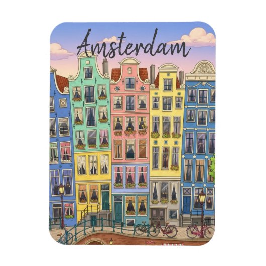 Amsterdam Nederland Magneet (Verticaal)