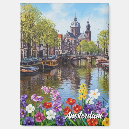 Amsterdam Nederland Magneet (Voorkant)