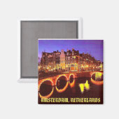 AMSTERDAM, NEDERLAND MAGNEET (Voorkant / Achterkant)