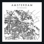 Amsterdam Nederland Minimale Modern Street Map Poster<br><div class="desc">Amsterdam Nederland Minimale Modern Street Map</div>