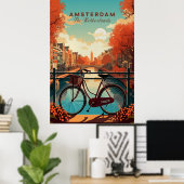 Amsterdam, Nederland Poster (Thuiskantoor)